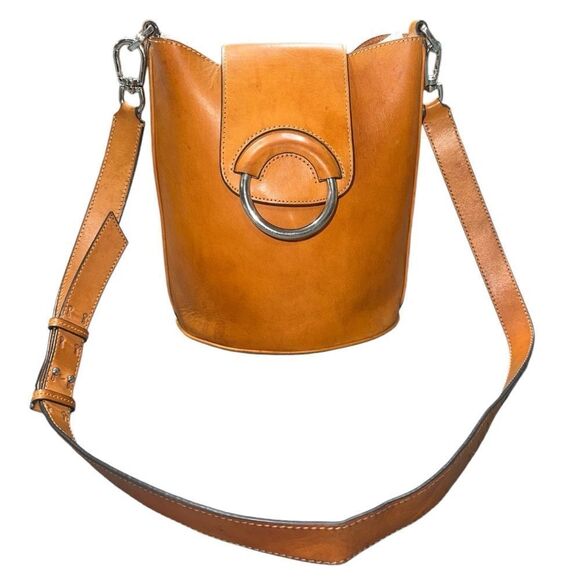 Banana Republic Italian Vachetta Bucket Bag - Picture 1 of 16